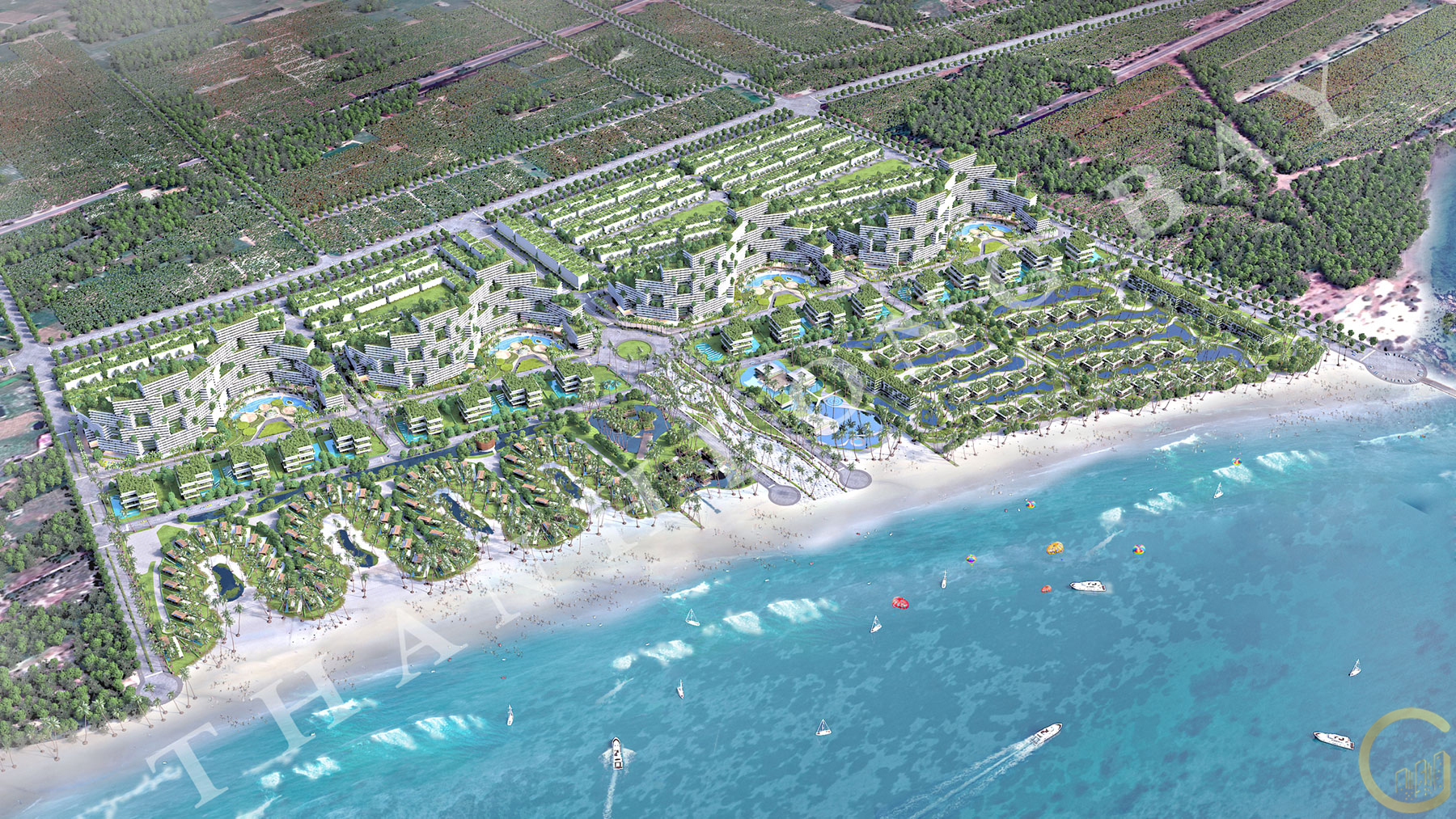 Dự án Thanh Long Bay - Quần thể nghỉ dưỡng & trung tâm thể thao biển quốc tế, được phát triển bởi Tập đoàn Nam Group.